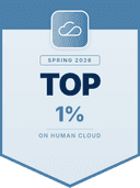 Top 1% badge — Global