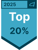 Top 20 badge — Global